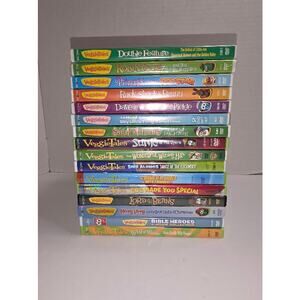 Veggietales lot of 21 Movies on 16 DVDs Y2K Homeschool Bible Lessons